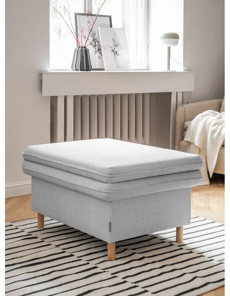 Светлосива табуретка Simon – Miuform