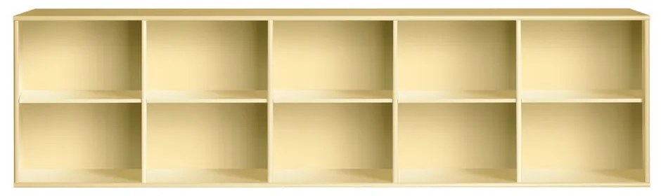 Светложълта висяща библиотека 220x61 cm Mistral – Hammel Furniture