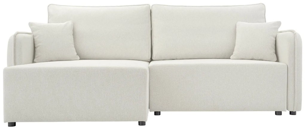 Ъглов диван Melody-Бяло-Ляв