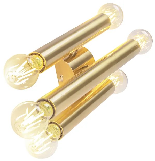 Хотелски шик златен аплик 6 лампи - Tubi