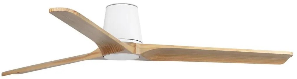 FARO 33838 - Таванен вентилатор HEYWOOD TUB L бор/бял пр. 132 см + DO