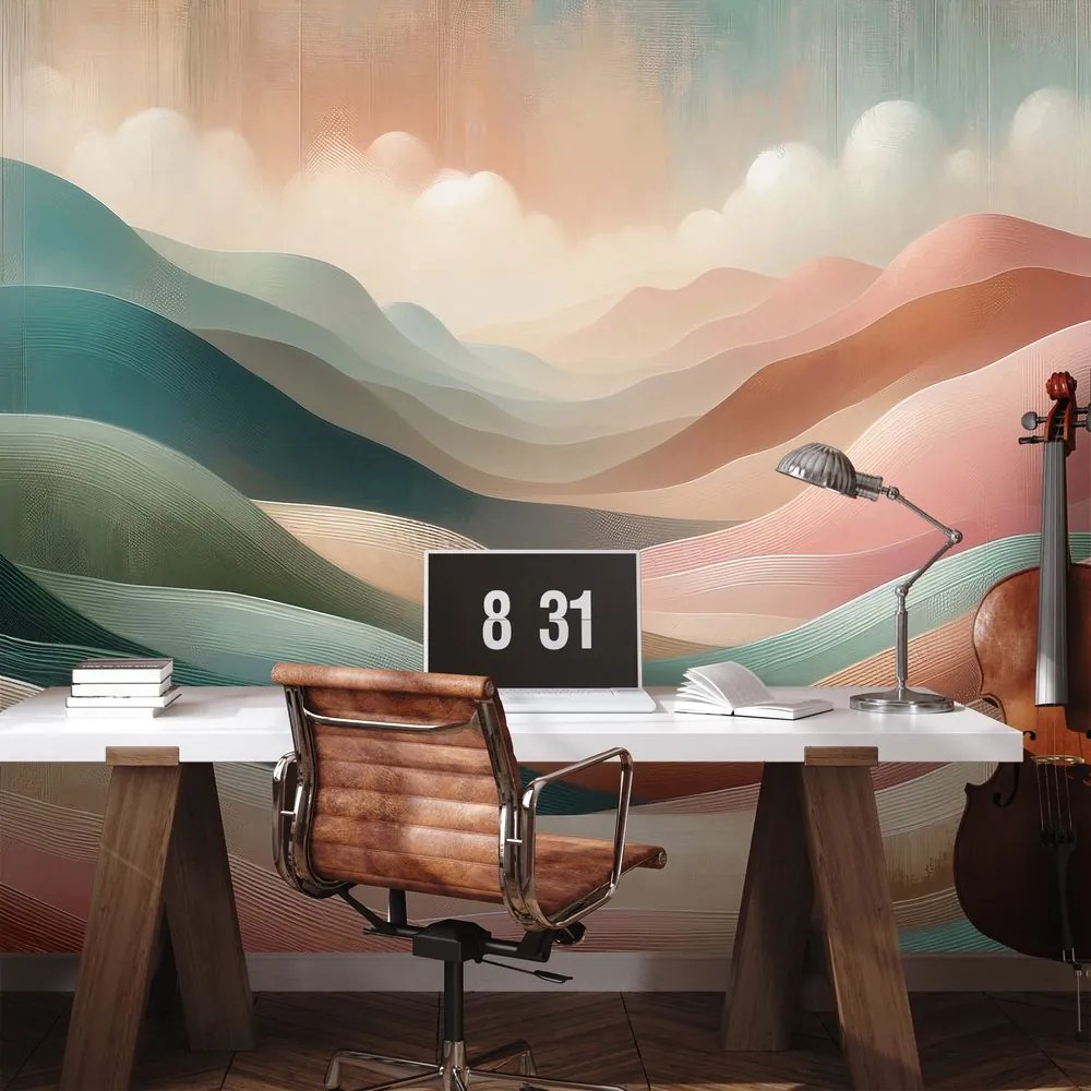 Самозалепващ тапет – Мечта за цветни планини