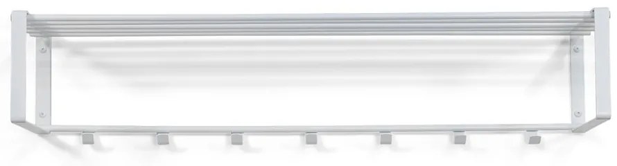 Бяла метална стенна закачалка с рафт 100 cm Rex – Spinder Design