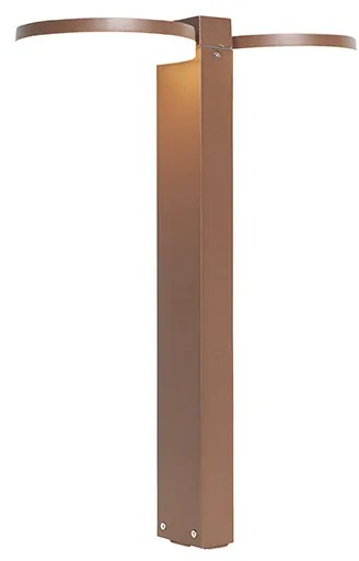 Стойка за външна лампа ръждиво кафява 50 см с LED 2-светлина IP44 - Esmee