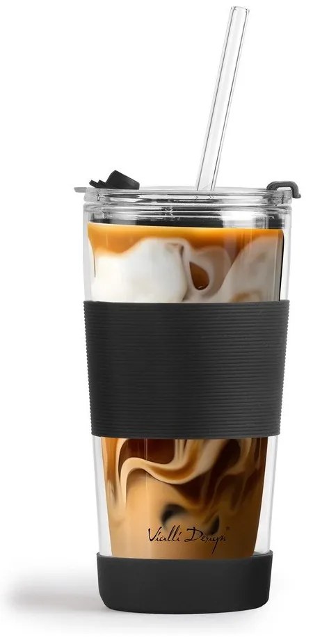 Черна термочаша 600 ml Fuori – Vialli Design