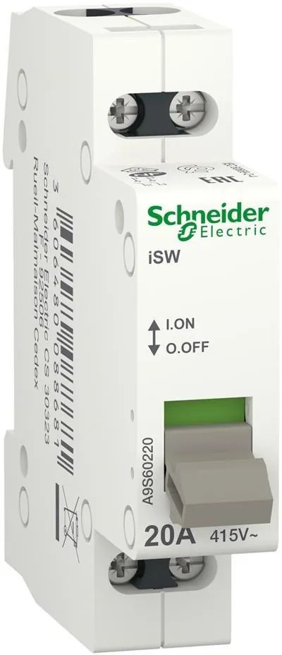 SE Товаров прекъсвач /шалтер/ Acti 9 iSW 2P 20A 415V 1 мод.  - A9S60220