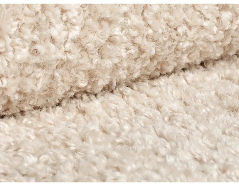 Бежов модулен ъглов диван от букле (ляв ъгъл) Bellis – Micadoni Home