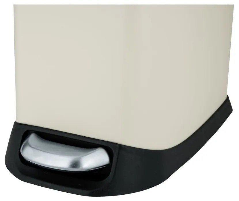 Кремаво стоманено кошче за боклук с педал 20 l Design – Wenko