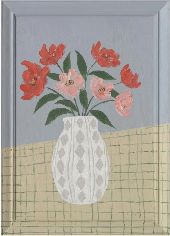 Ръчно рисувана картина с включена рамка/върху платно 50x70 cm Village – Bizzotto