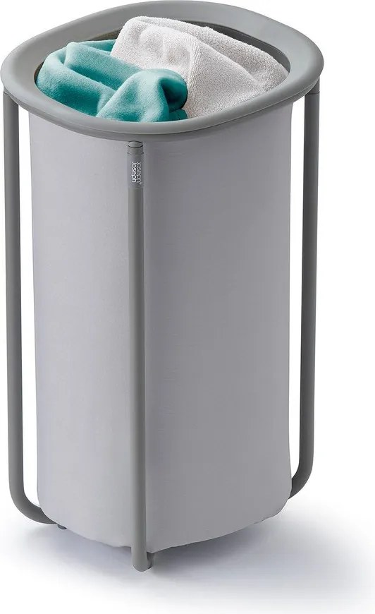 Светлосив текстилен кош за пране 50 l Duo – Joseph Joseph