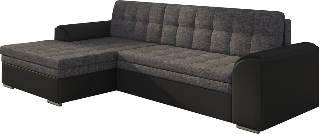 Ъгъл диван Comfort-Left-Black - Gray