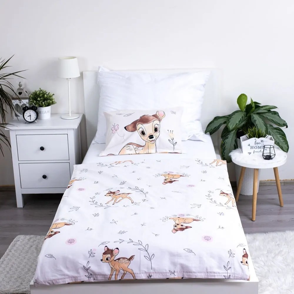 Памучно спално бельо за детско креватче 100x135 cm Bambi "Beige" – Jerry Fabrics
