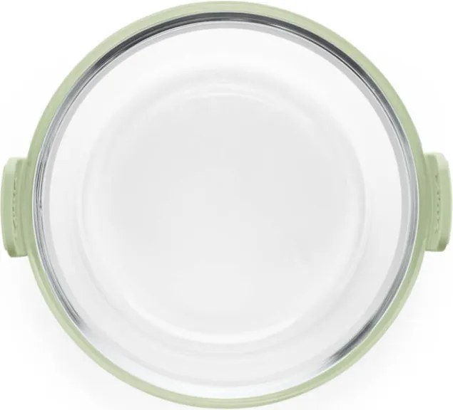 Форма за печене във фритюрник с горещ въздух Lekue 1010160, 20.5x19.5x10 см, Стъкло, Противоплъзгащи дръжки, -20/+220°C, Лесно почистване, Зелен