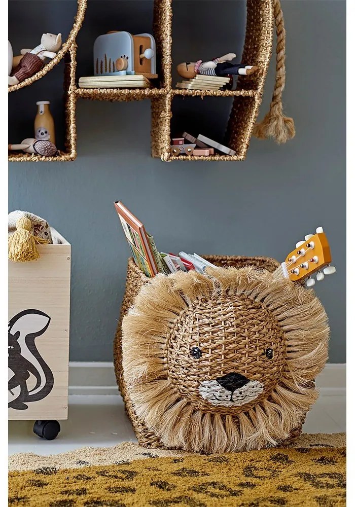 Детска кошница за играчки от плетеница в естествен цвят 52x32x36 cm Harrison – Bloomingville Mini