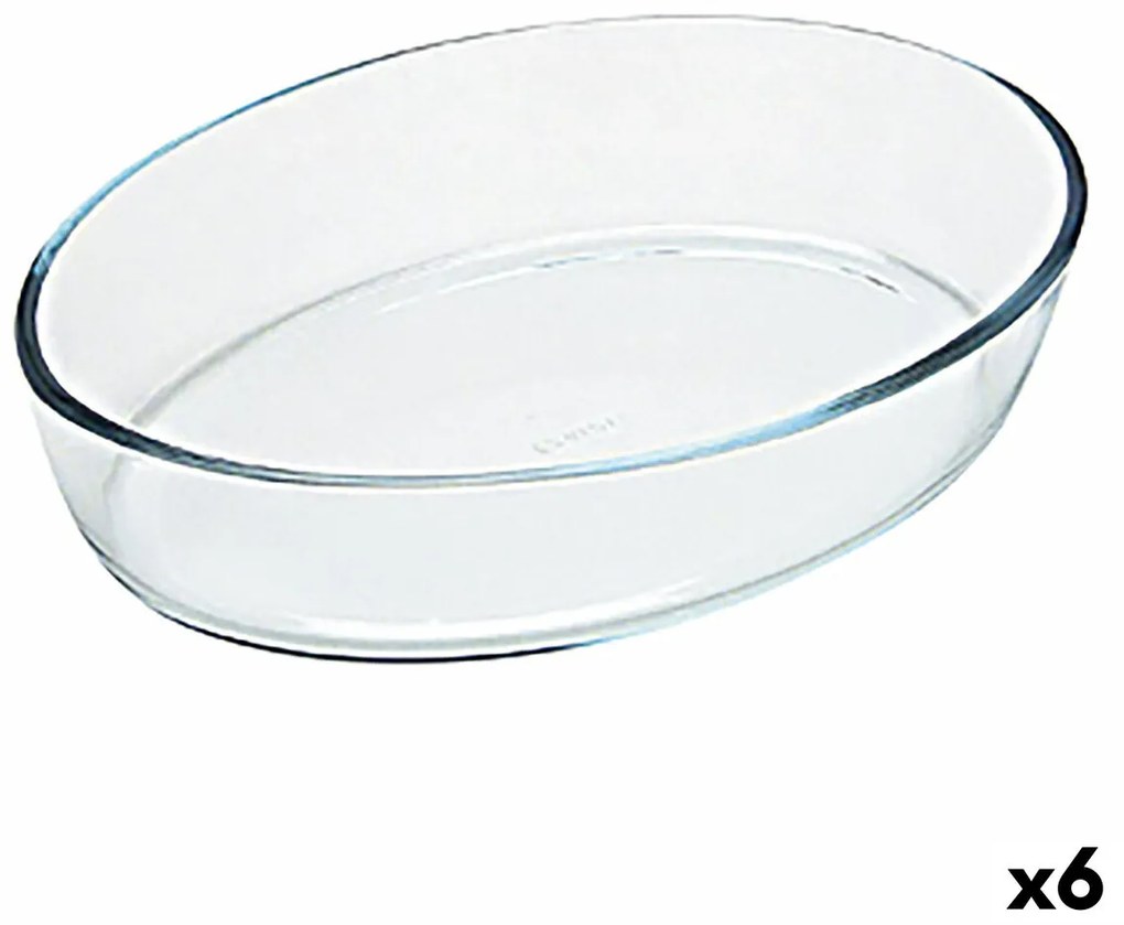 Ястие за печене Pyrex Classic Овална 35 x 24 x 7 cm Прозрачен Cтъкло (6 броя)