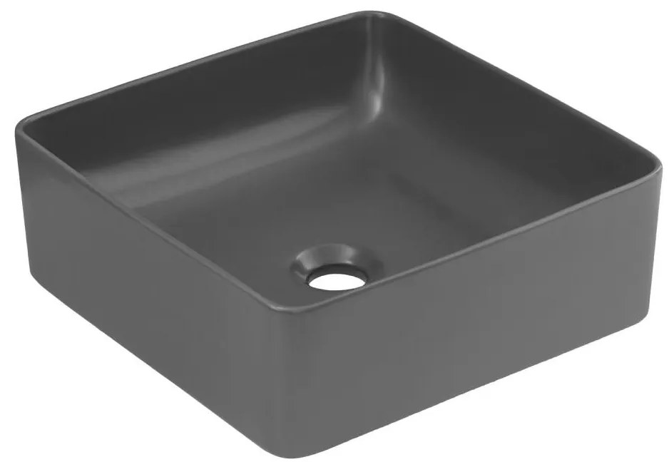 COMAD UM-6276 SLIM 40 GREY DP - Мивка за вграждане в плот SLIM 37x37 см матов сив