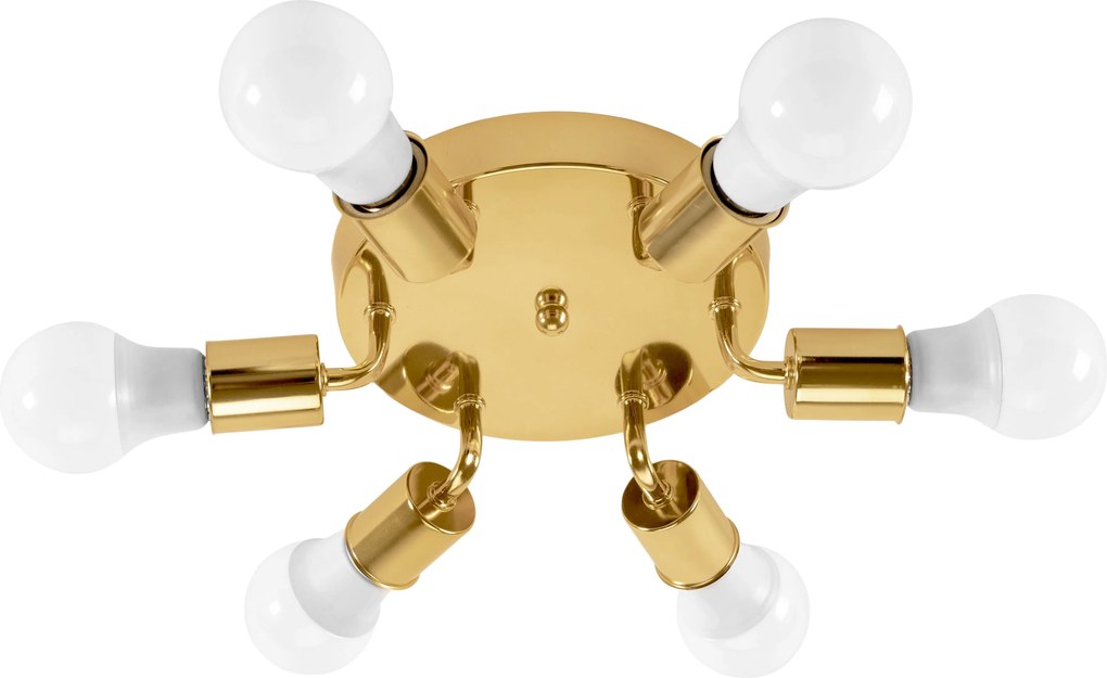 Плафон 6 рамена Plafon Metal Gold APP712-6C