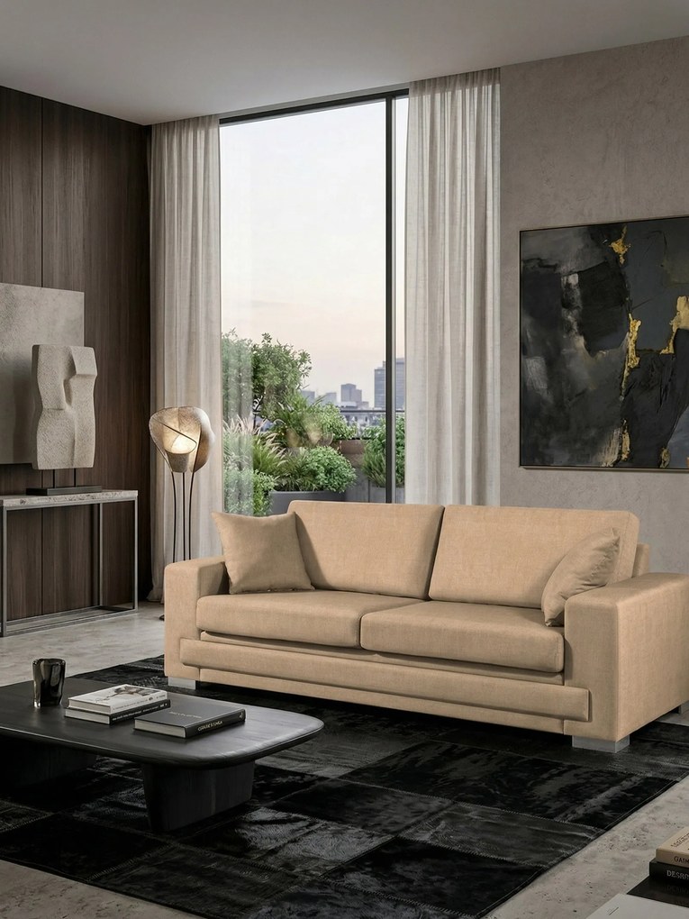 Диван Matrix двуместен-165φ 90β εκ-Sand