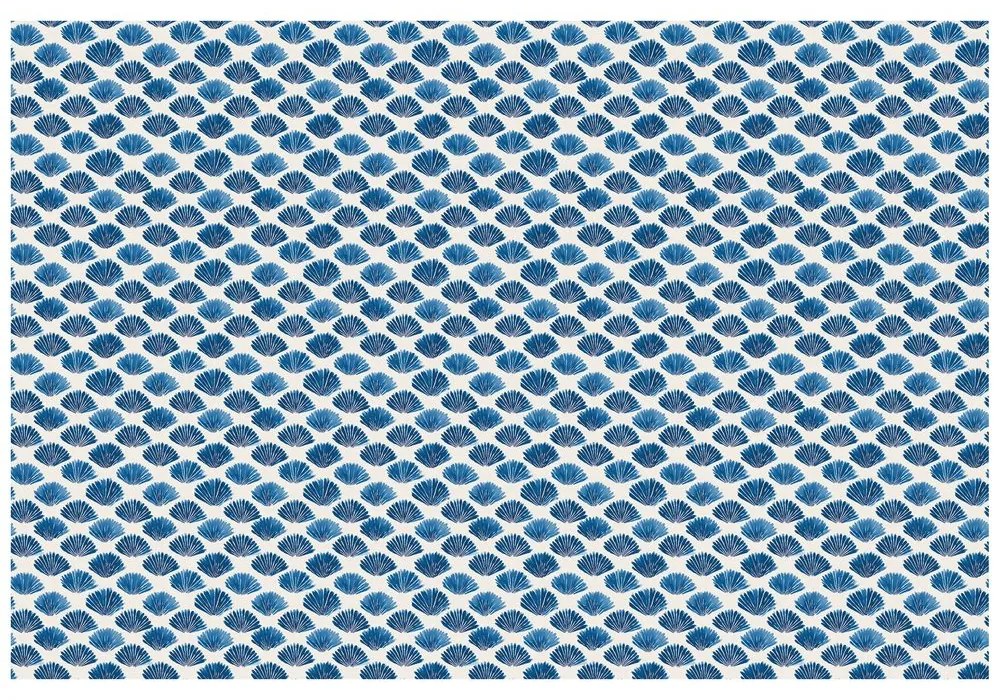 Самозалепващ тапет – Сини миди на бял фон