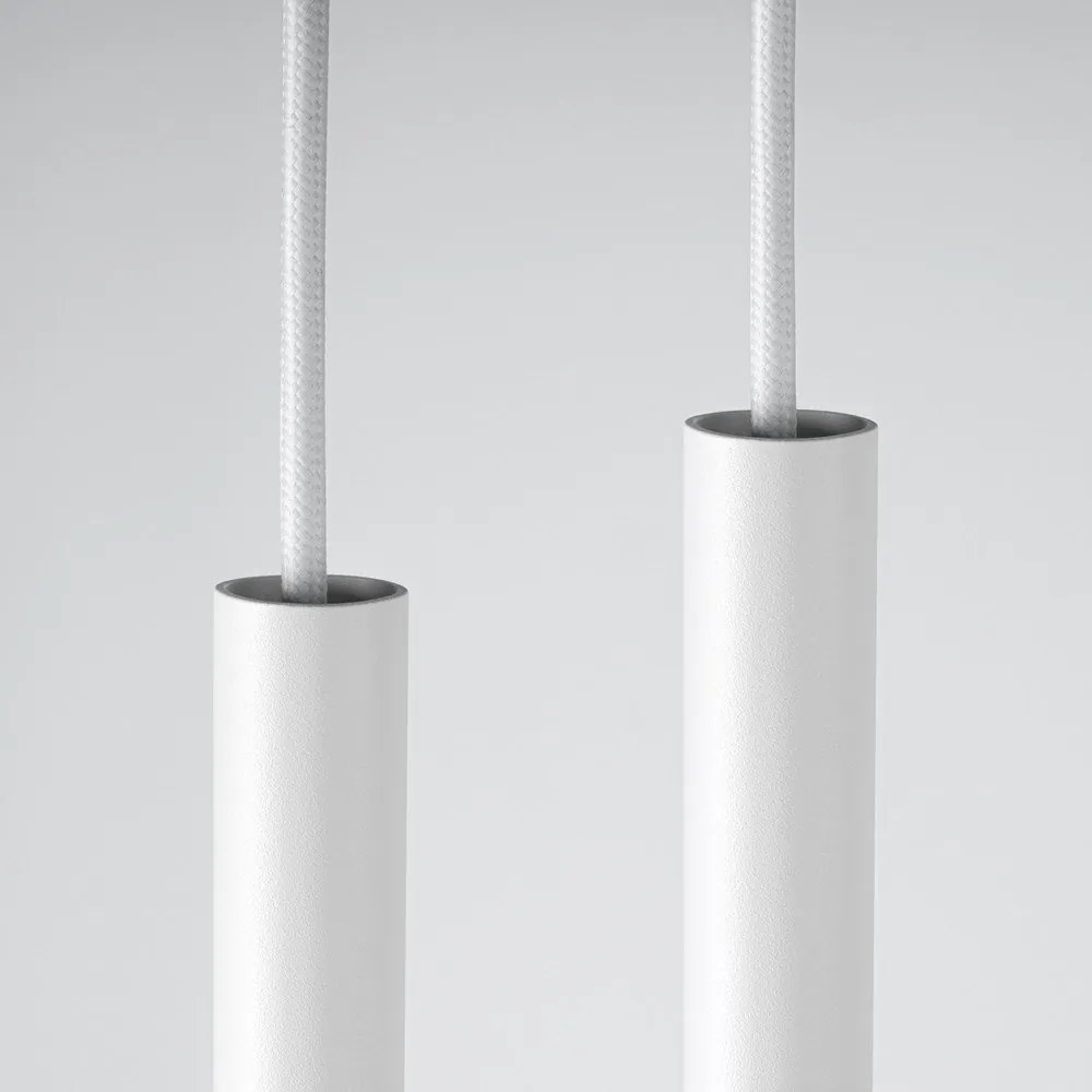 Бяло метално висящо осветително тяло ø 15 cm Fideus – Sollux