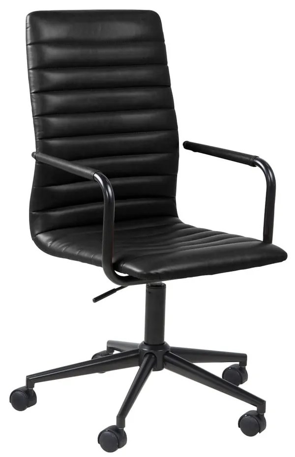 Черен офис стол на колела Wislow Winslow - Actona