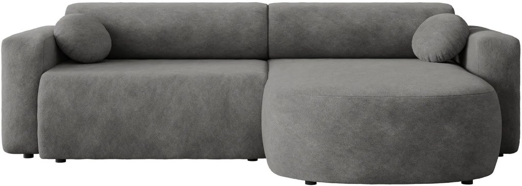 Ъглов диван Nicelo-Тъмно сиво