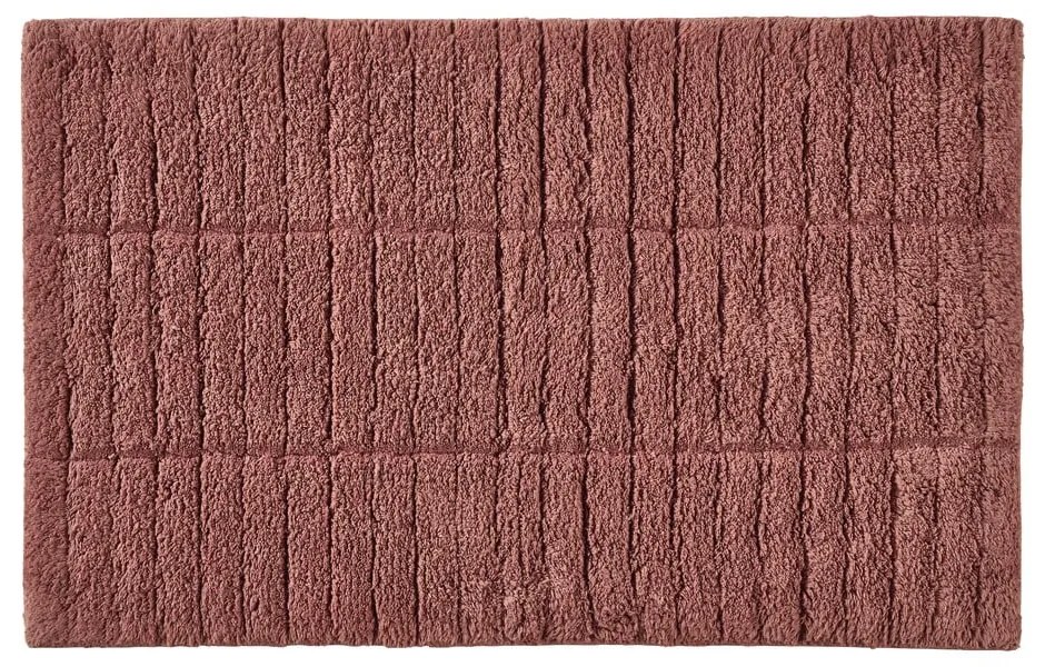 Червен килим за баня 50x80 cm Tiles – Zone
