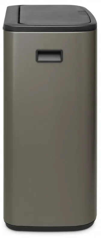 Кош за боклук Brabantia Bo Touch 1001276, 60 л, Плавно и безшумно отваряне, Голям отвор, Бронз