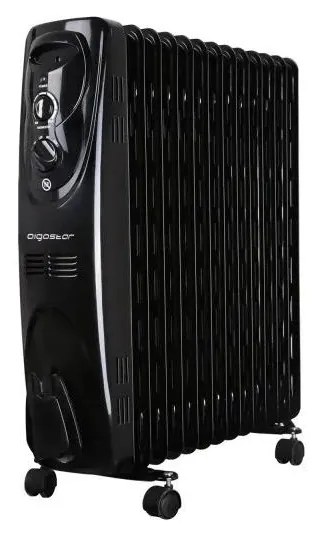 Aigostar - Маслен радиатор с 13 ребра 2500W/230V черен