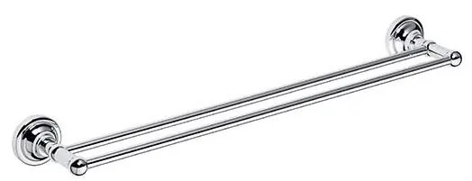 Закачалка за кърпи 66,5x6,5 cm сребриста