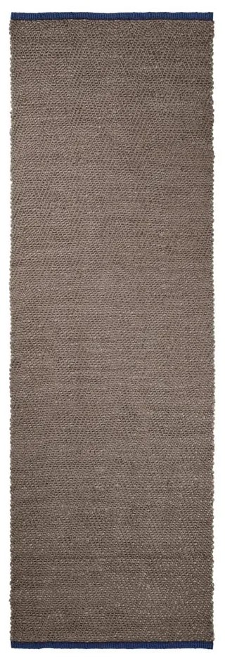 Кафява пътека от юта 80x245 cm Notes – Mette Ditmer Denmark