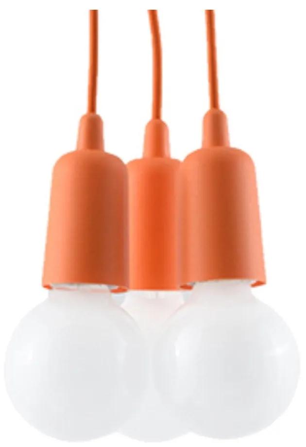 Оранжево висящо осветително тяло ø 15 cm Rene – Nice Lamps