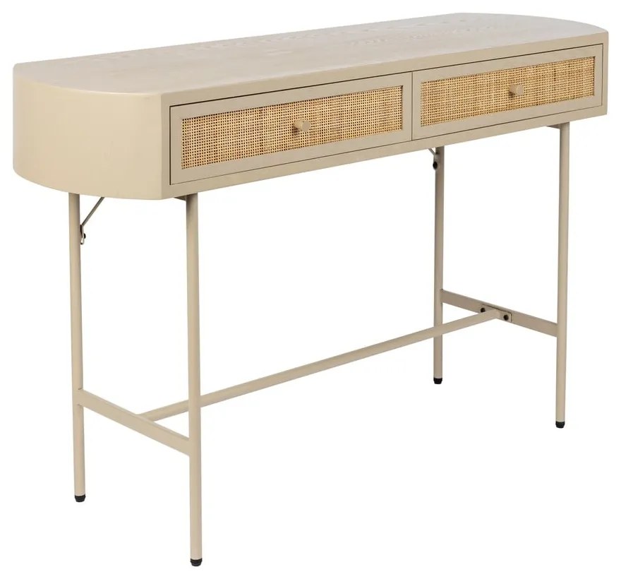 Бежова конзолна маса 40x120 cm Amaya – White Label