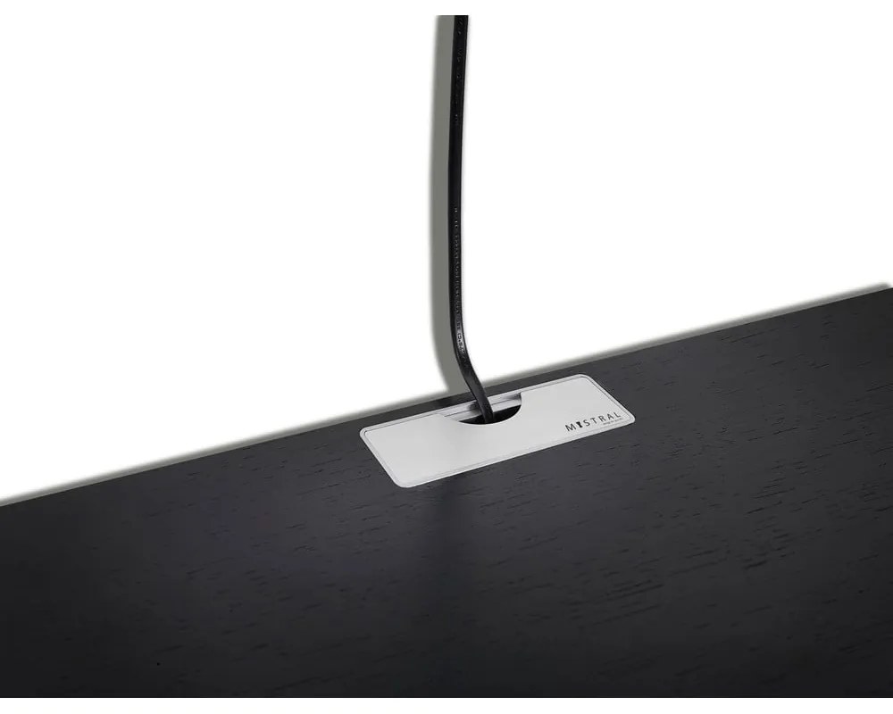 Черен ТВ скрин с метални крака Mistral 233 - Hammel Furniture