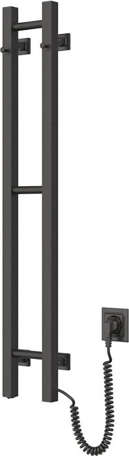 Електрически сушилник за кърпи SILOUETTE 46 W 100 x 16 см, черен, десен