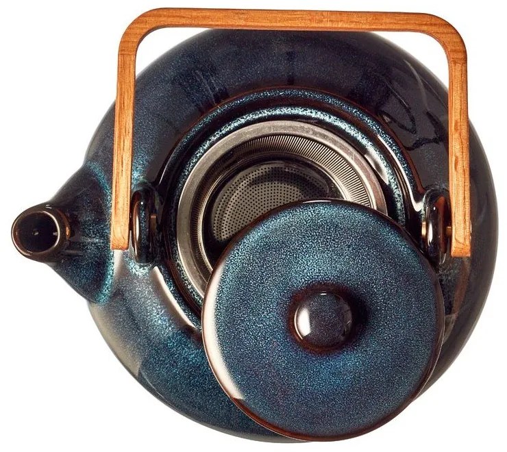 Тъмносин керамичен чайник с цедка 1,2 l Gastro Blue – Bitz