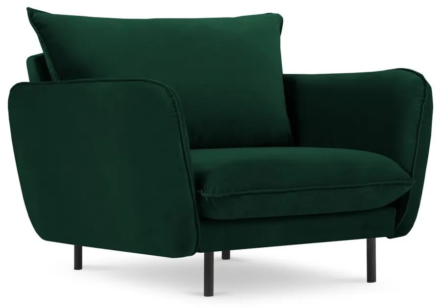 Тъмнозелено кадифено кресло Vienna - Cosmopolitan Design