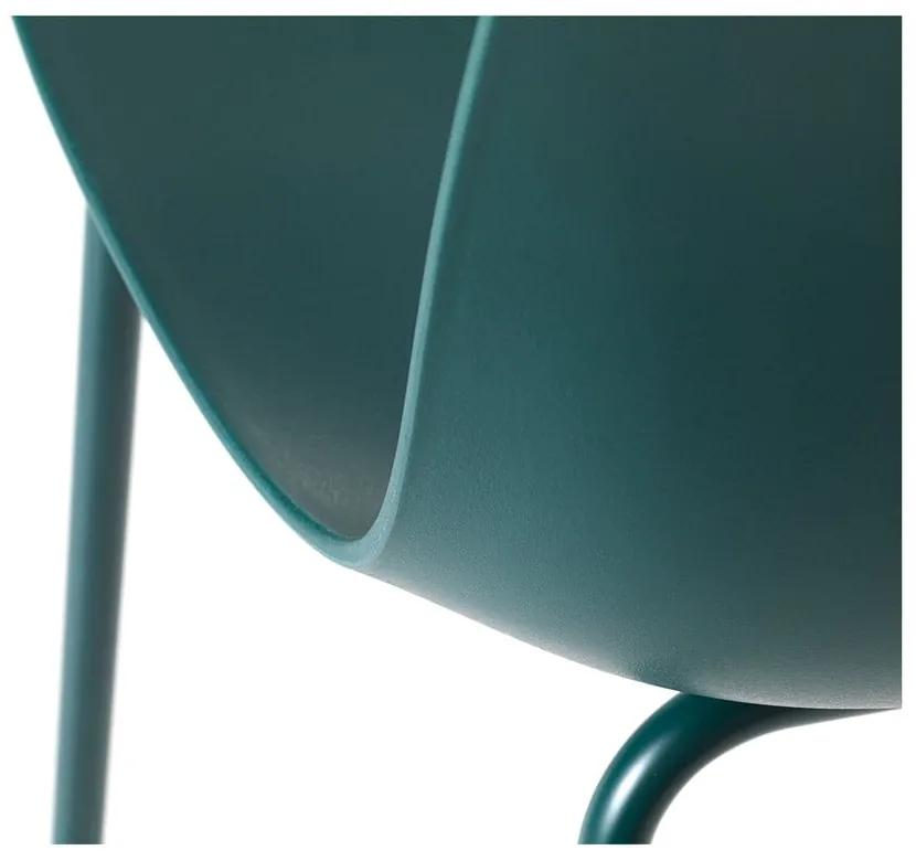 Тюркоазен пластмасов стол за хранене Whitby - Unique Furniture