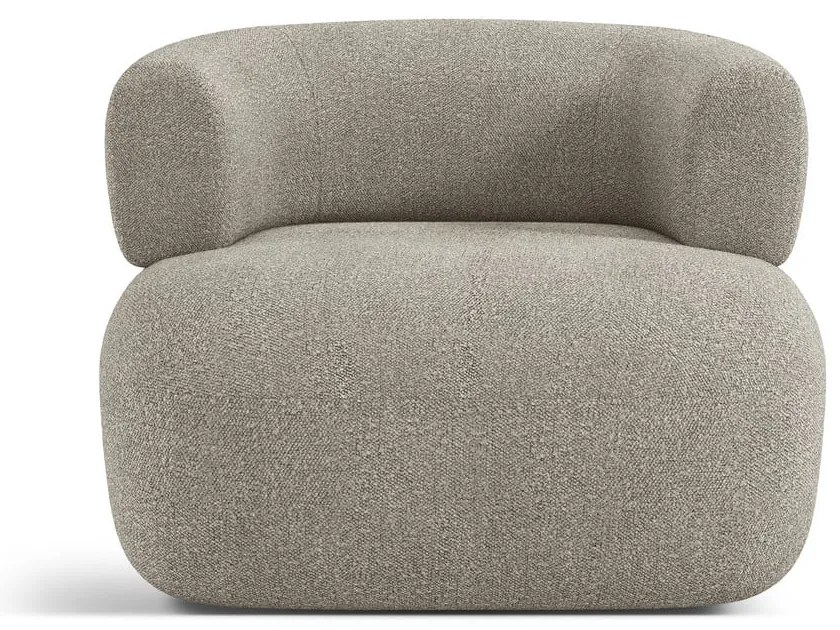 Светлосиво кресло от букле Jenny – Micadoni Home