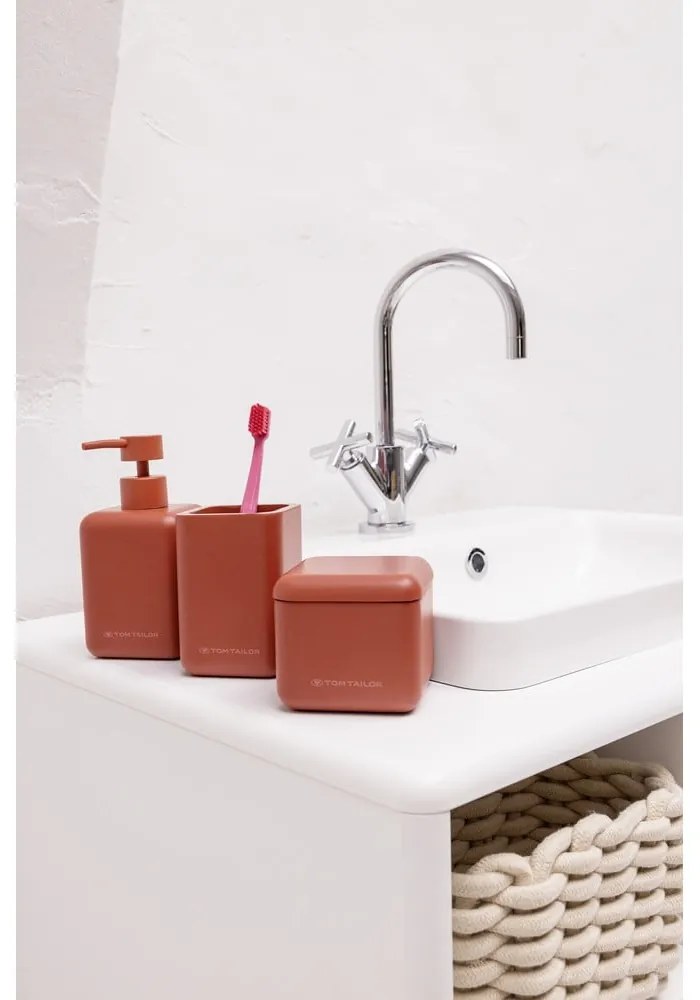 Оранжев диспенсер за сапун от полиресин 380 ml Tom Tailor T-Rounded – Wenko
