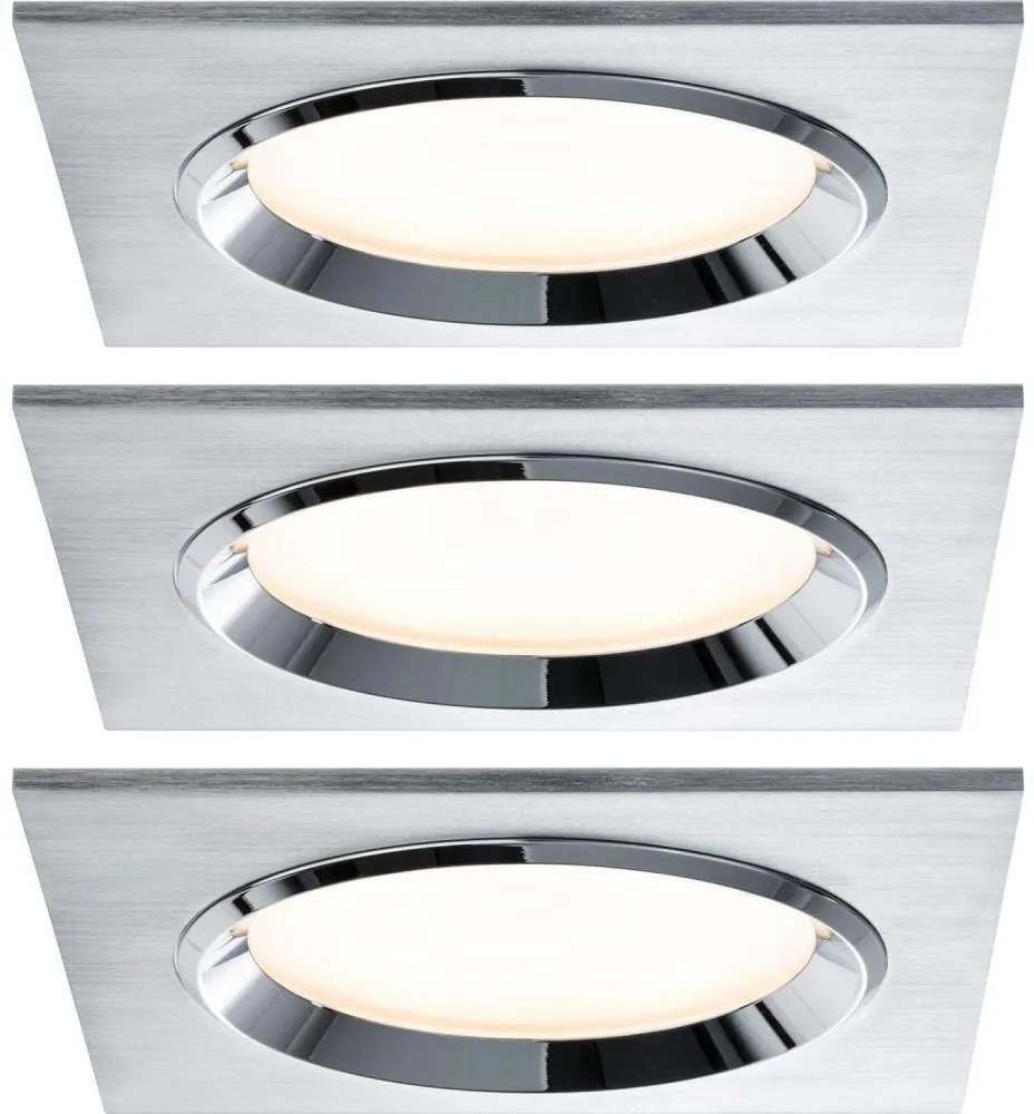 Paulmann 92696 - К-кт 3xLED/8W Димируема лампа за вграждане DICE 230V