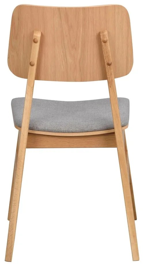 Светлокафяв трапезен стол със светлосива седалка Nagano - Rowico