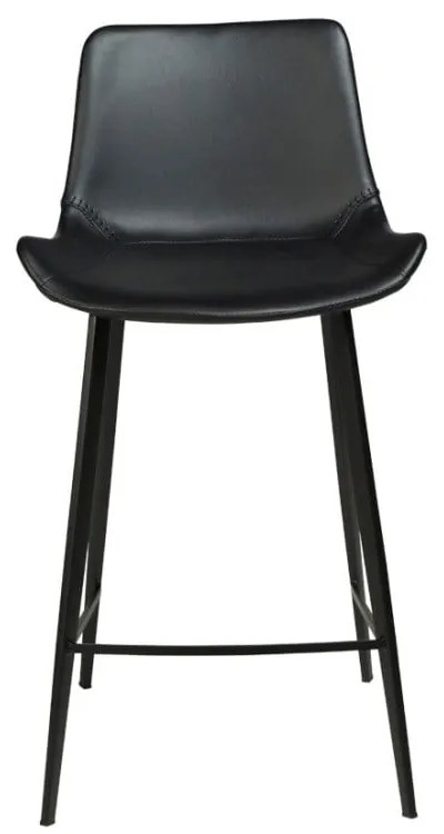 Бар стол от черна изкуствена кожа Hype - DAN-FORM Denmark