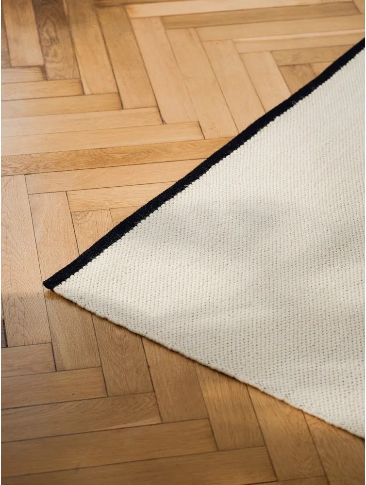 Бежов ръчно изработен вълнен килим 200x300 cm Mavi – noo.ma