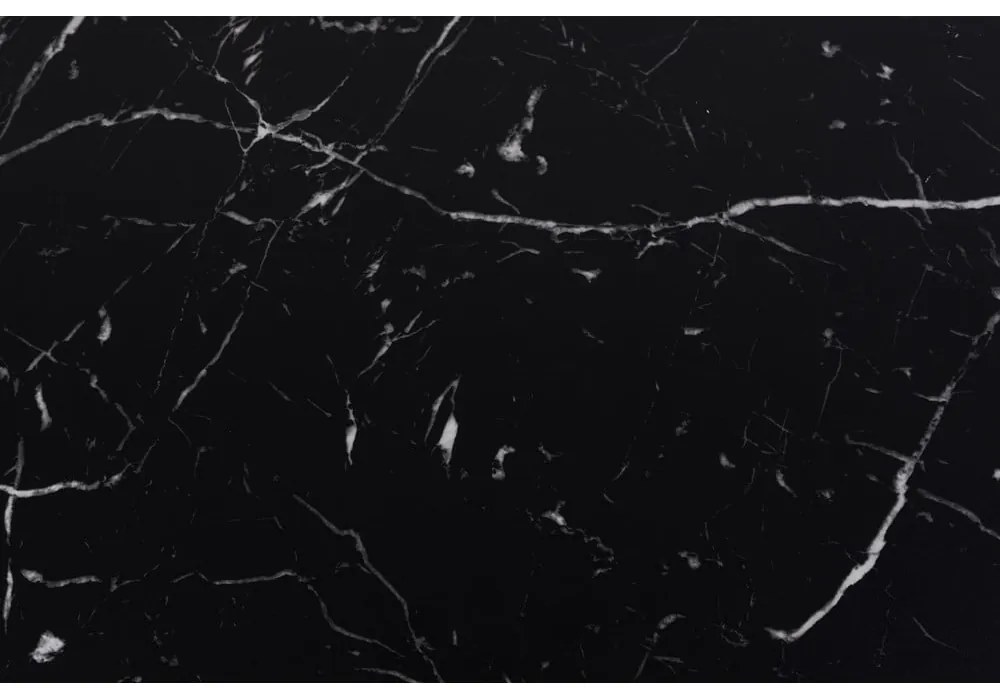 Черни масички за кафе в комплект от 2 бр. от декор от мрамор 58x58 cm Dice – Actona