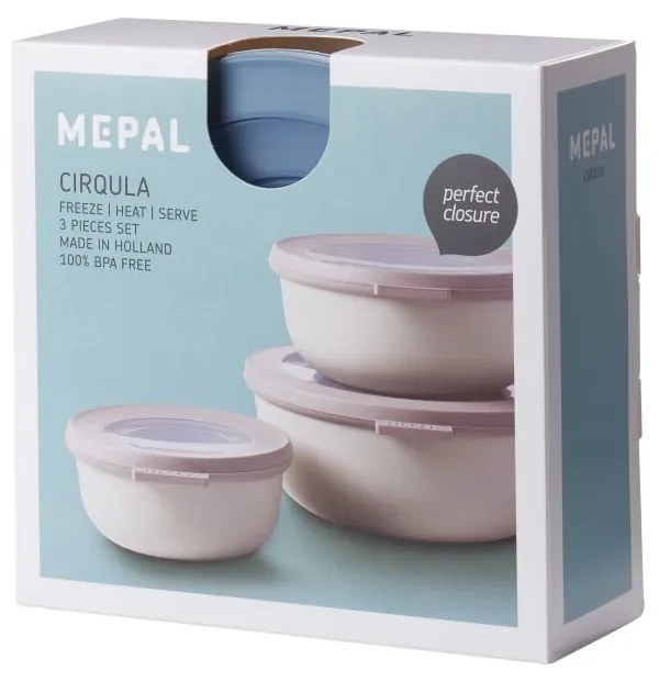 Кутии за храна 3 бр. Cirqula Nordic – Mepal