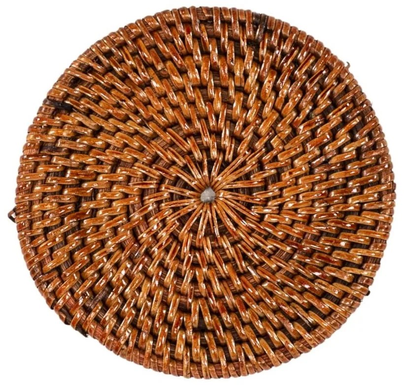 Кафяви ратанови подложки в комплект 6 бр. – Tiseco Home Studio