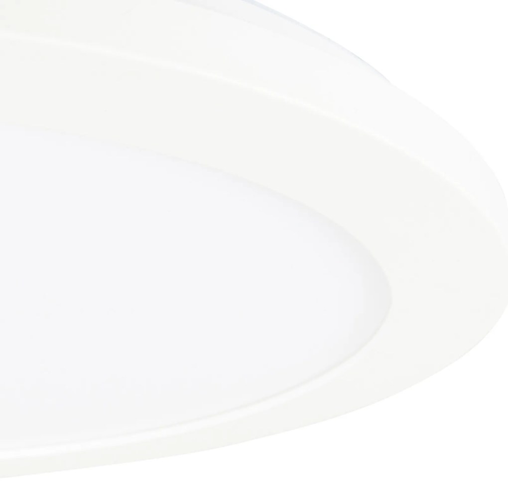 Потапящ се плафон бял 30 см с LED 3-степенна димираща IP44 - Steve