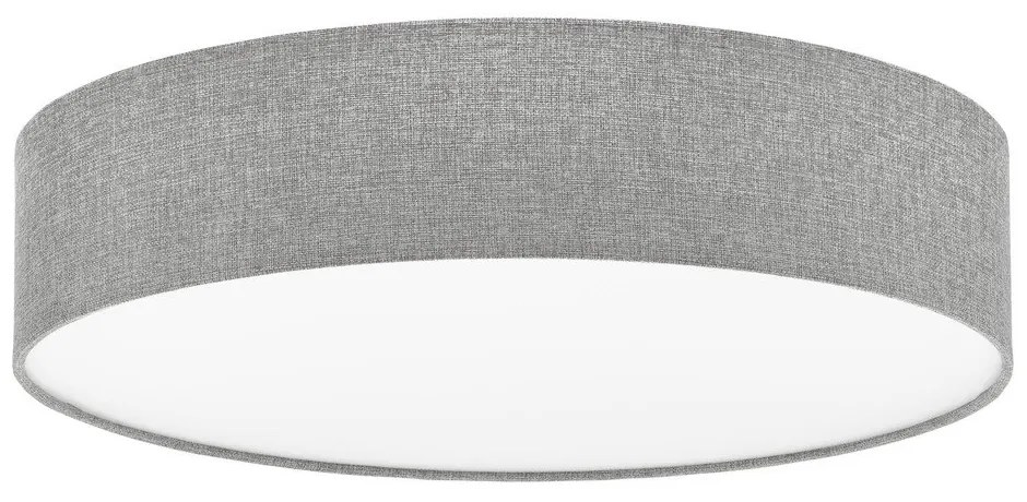 Осветително тяло за таван в бял и сив цвят с текстилен абажур PASTERI – EGLO