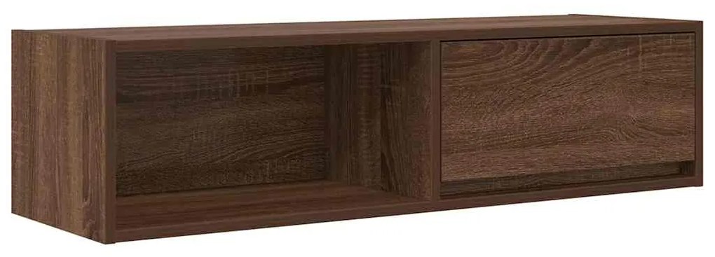 861484 vidaXL ТВ шкаф Кафяв дъб 100x31x25,5 см Инженерна дървесина